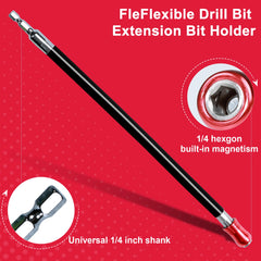 Flexible Drill Bit Extension & Screwdriver Bit Holders – Magnetic Hex Shank