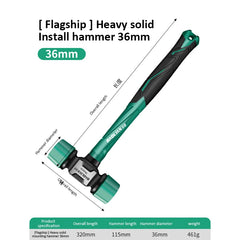 Multifunction Double Headed Rubber Installation Hammer by Snagg A Hammer
