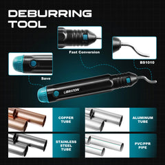 Copper tube cutter with deburring tool and spare blade – image 4