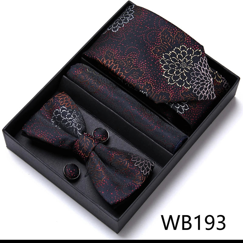 Men’s Luxury Tie & Bow Set - WB193 - Others In Fashion