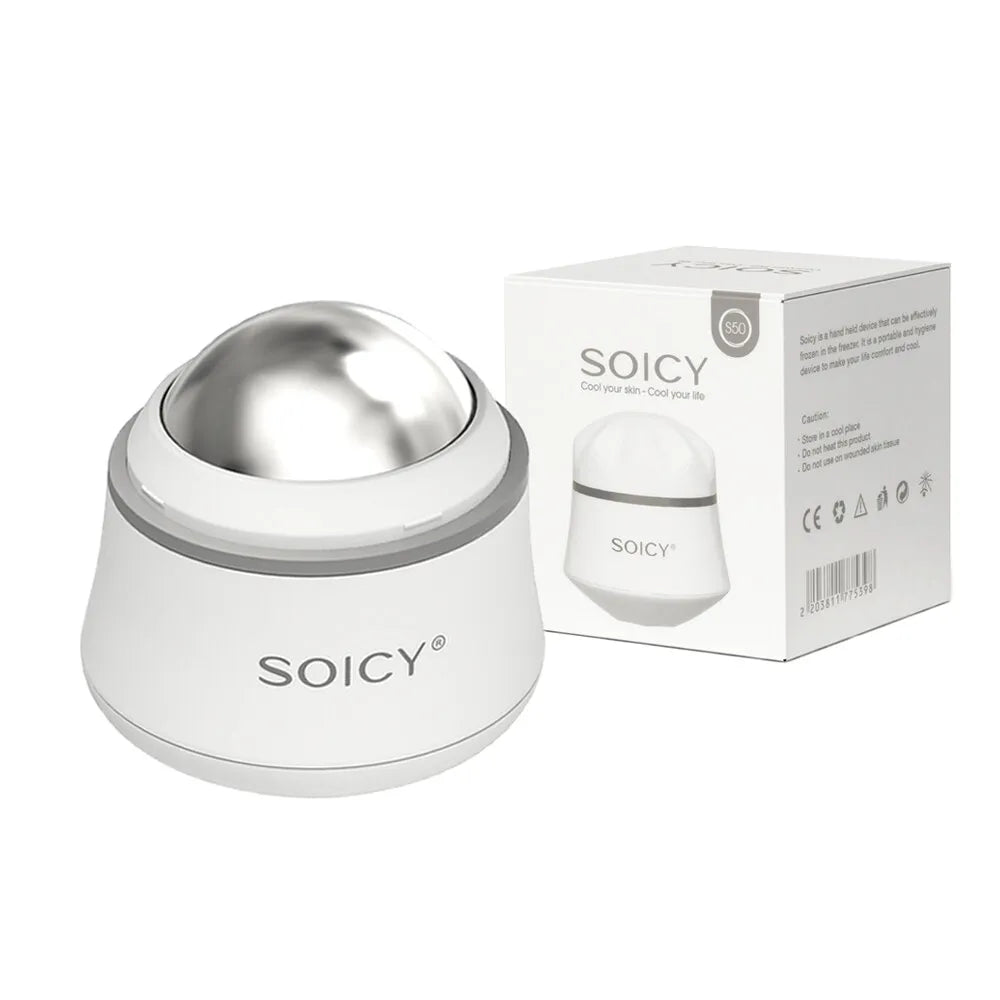 Stainless Steel Ice Roller – Cold Therapy Facial & Body Massage