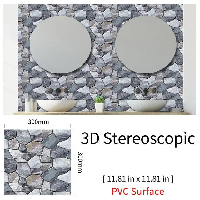 Imitation Brick & Cobblestone Wall Stickers by Snagg A Wall Sticker