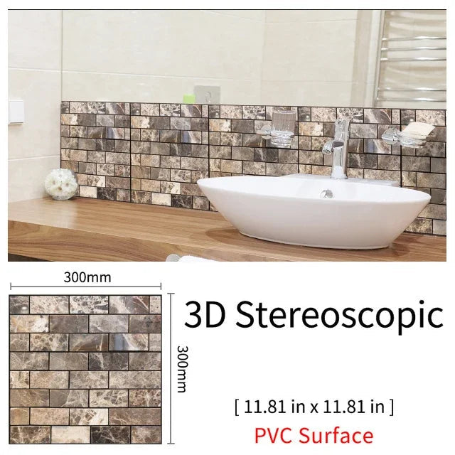 Imitation Brick & Cobblestone Wall Stickers by Snagg A Wall Sticker