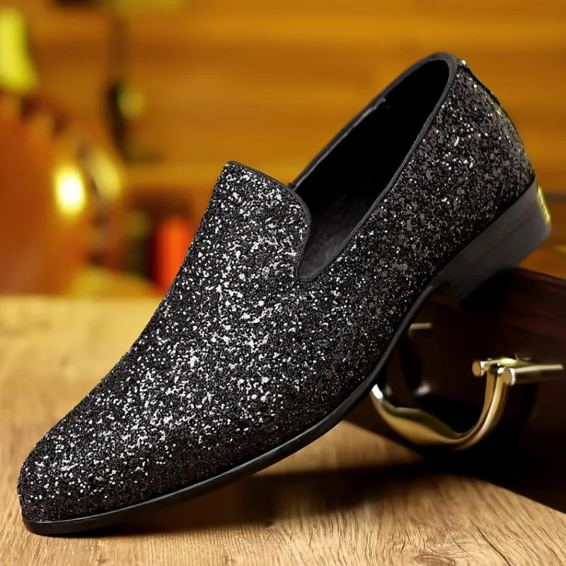 Sequin Loafers for Men by Snagg A Shoes