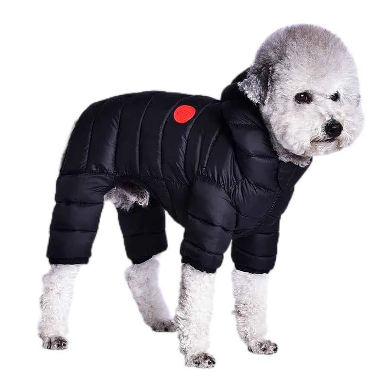 Padded Dog Winter Overalls – Lightweight Down-Feel Jumpsuit for Small & Medium Dogs