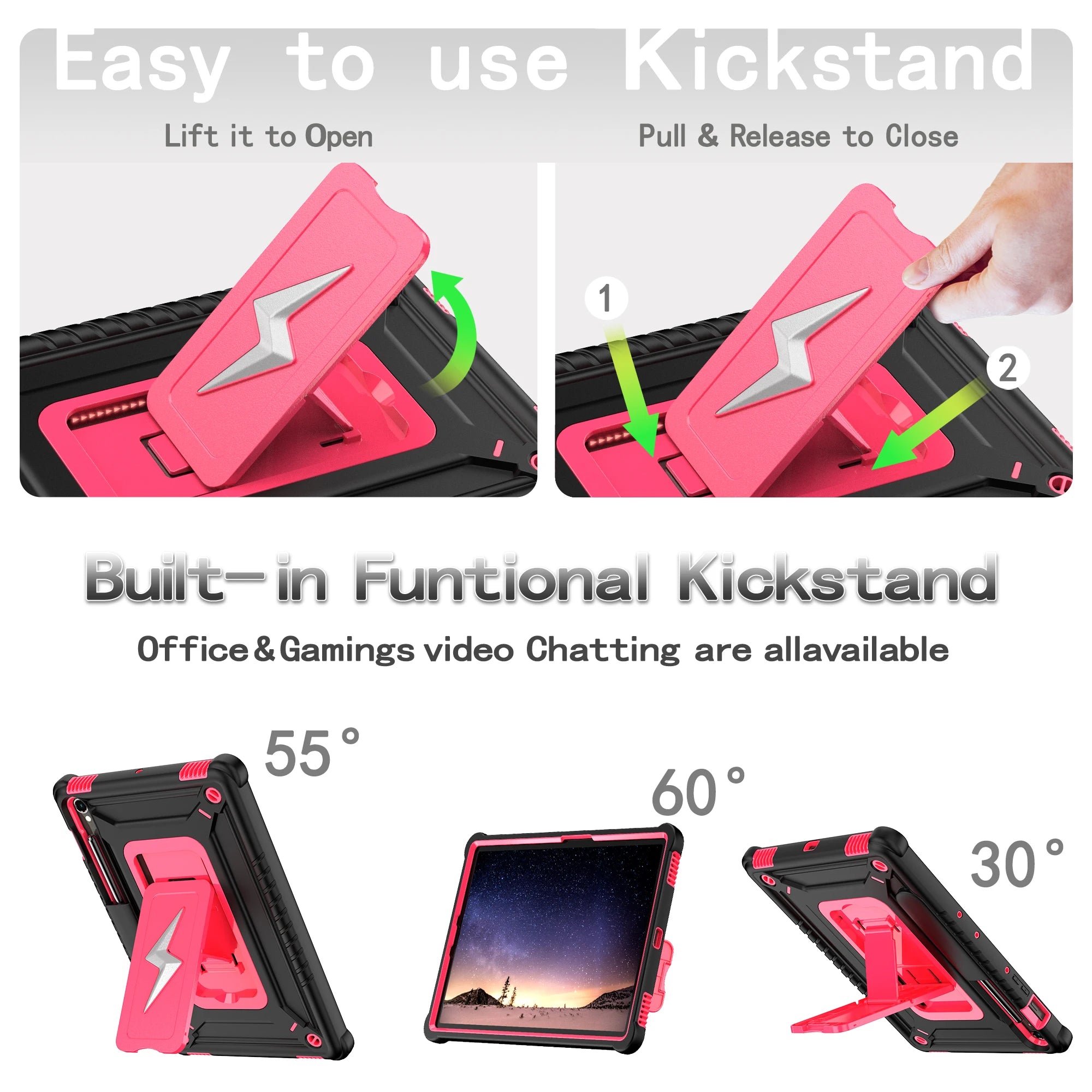 Stand Case for Samsung Tab S10 /S9 /S8 by Snagg A Tab Case