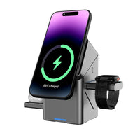 3 in 1 Wireless Charger Rotating Magnetic for Apple by Snagg A Charging Station