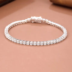 3mm / 4mm / 5mm D-Color Moissanite Tennis Bracelet - Bracelets