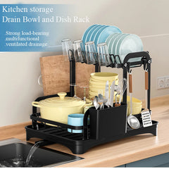 2-Tier Dish & Bowl Drainer Rack by Snagg A Rack