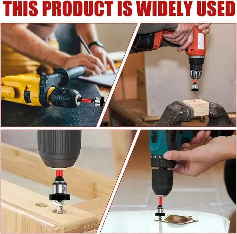 Magnetic Positioning Drywall Screwdriver Bits & Precision Plasterboard Locating Tool