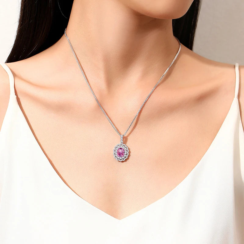2ct Moissanite Ring & Necklace Set