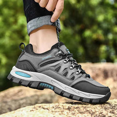 Unisex Leather Hiking Shoes – Autumn & Winter Trekking Shoes with EVA Insole & Rubber Sole