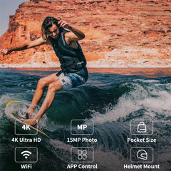 4K Action Camera – Waterproof Sports Cam with EIS Stabilization by Snagg A Portable Camera