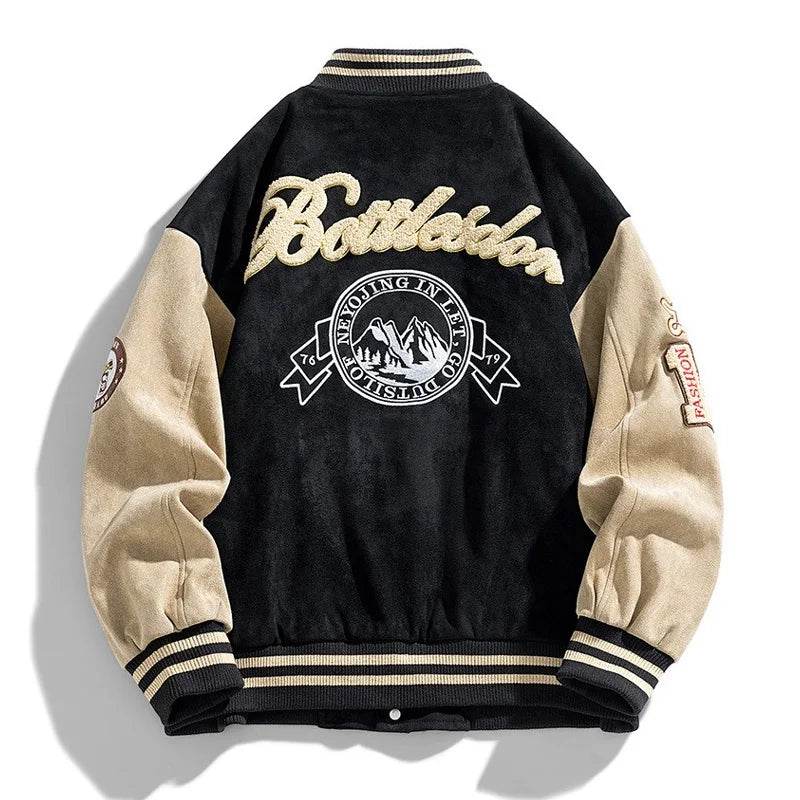 Baseball Embroidered Bomber Jacket - SnaggIt