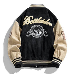 Baseball Embroidered Bomber Jacket - SnaggIt