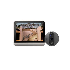 3MP Smart Peephole Doorbell 4.3″ Screen with PIR Motion Detection by Snagg A Doorbell Camera