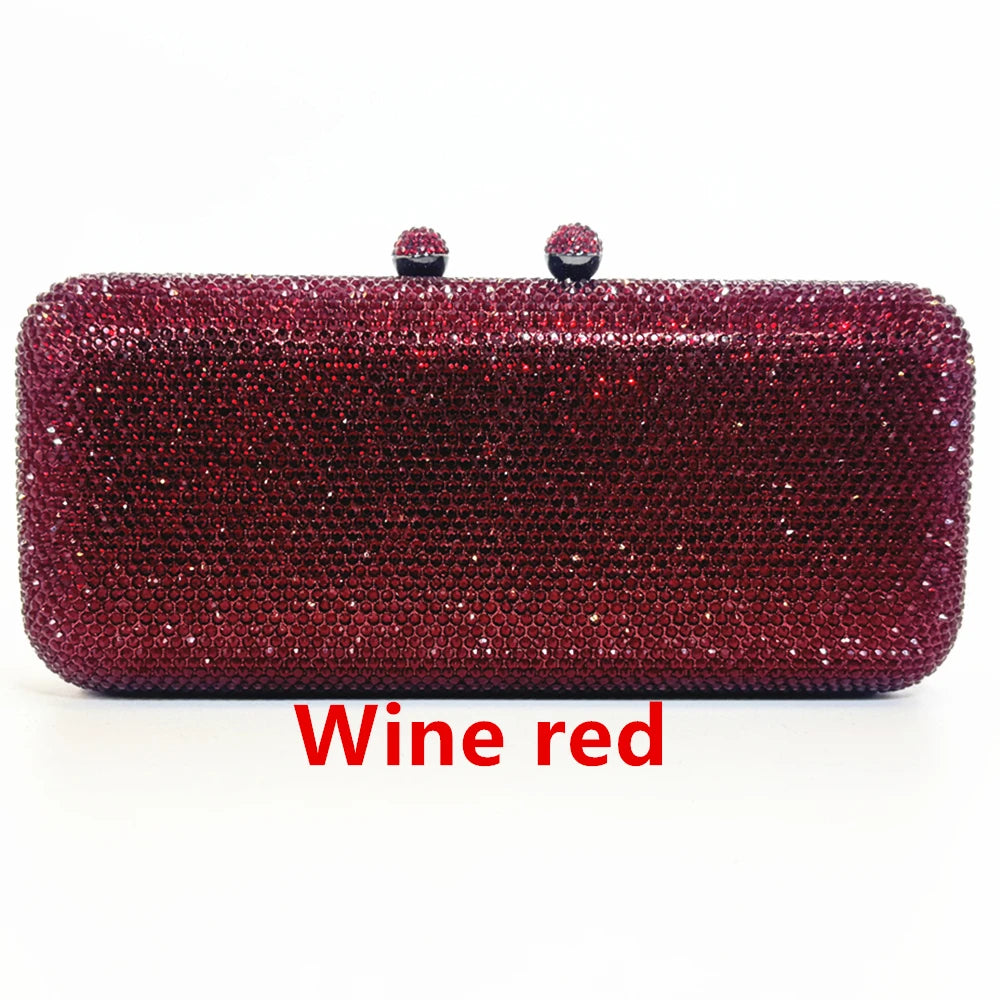 Italy-Inspired Crystal Diamond Evening Clutch