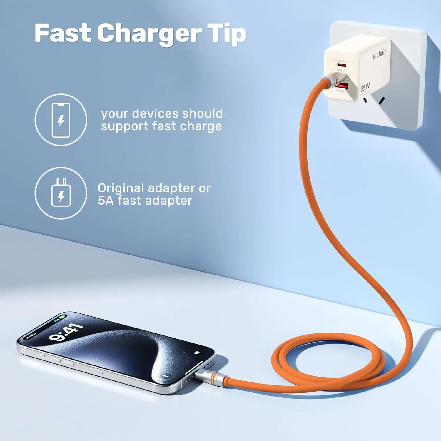 240W USB-C to USB-C Fast Charging Cable 5-Pack – Liquid Silicone 1.2M/2M