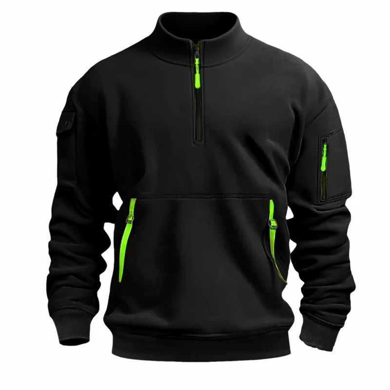 Unisex Half-Zip Stand Collar Fleece | Essential Autumn/Winter Daily Pullover