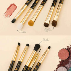 10 Pieces Professional Gothic Skull Makeup Brush Set – Premium Vegan Synthetic Bristles