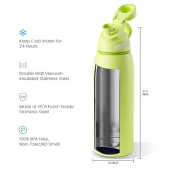 1L Stainless Steel High Performance Vacuum Flask - All Day Thermal Retention