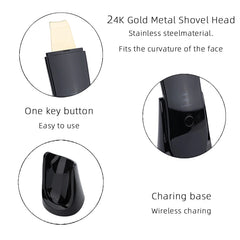 Ultrasonic Skin Scrubber – Deep Clean, Hydrate & Lift Facial Device