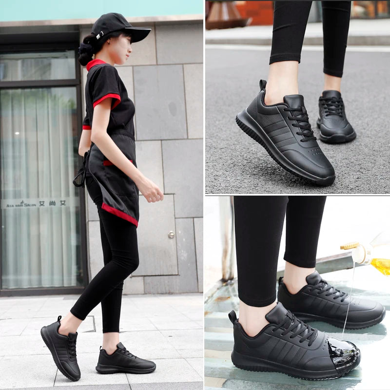 Unisex Chef Shoes – Lightweight, Oil-Proof & Comfortable Work Sneakers by Snagg A Shoes