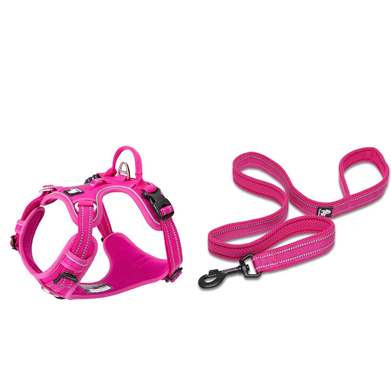 No-Pull Reflective Dog Harness & Leash Set by Snagg A Harness