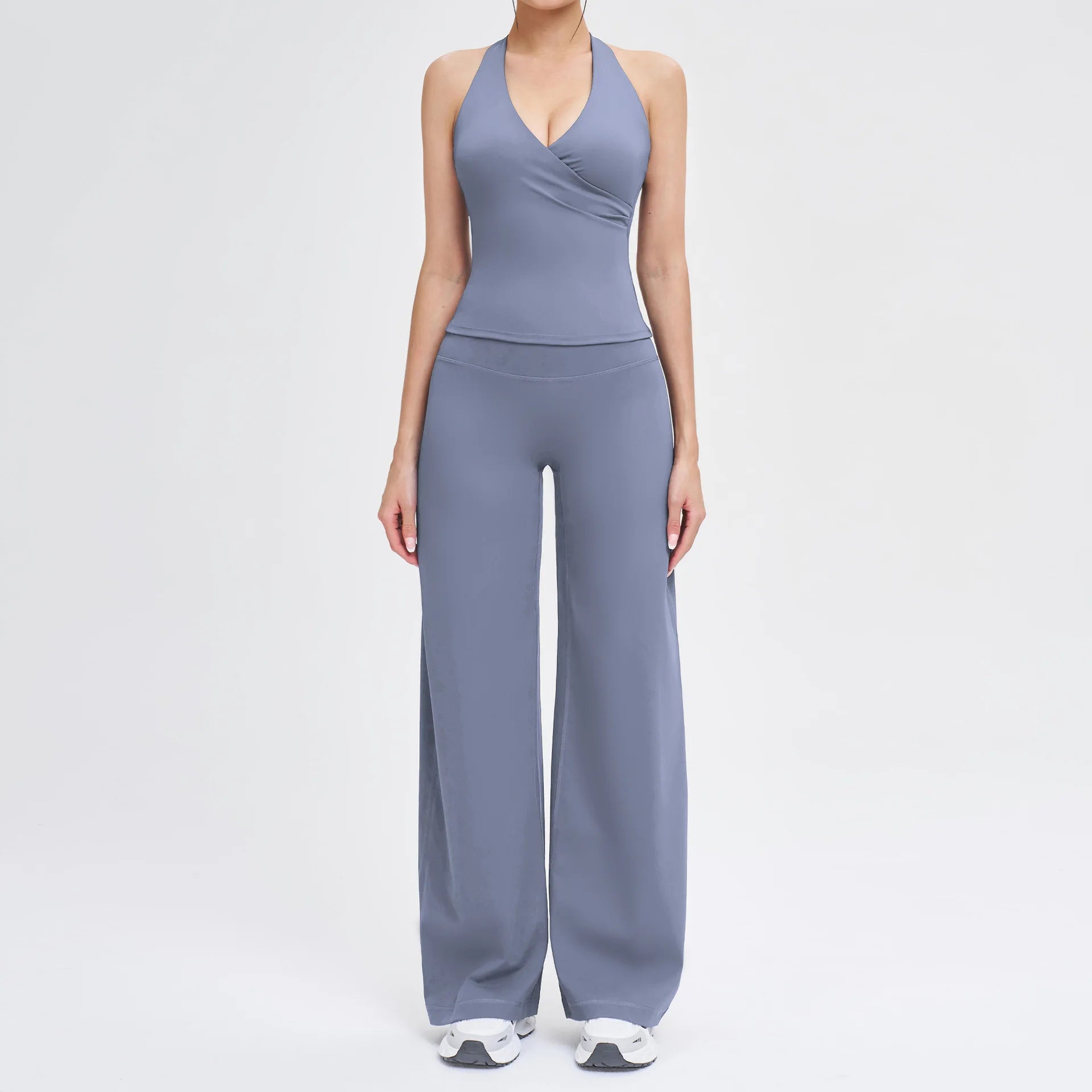 Women's 2-Piece Yoga Tracksuit | High Waist Leggings & Sports Bra Athletic Gym Fitness Workout Set
