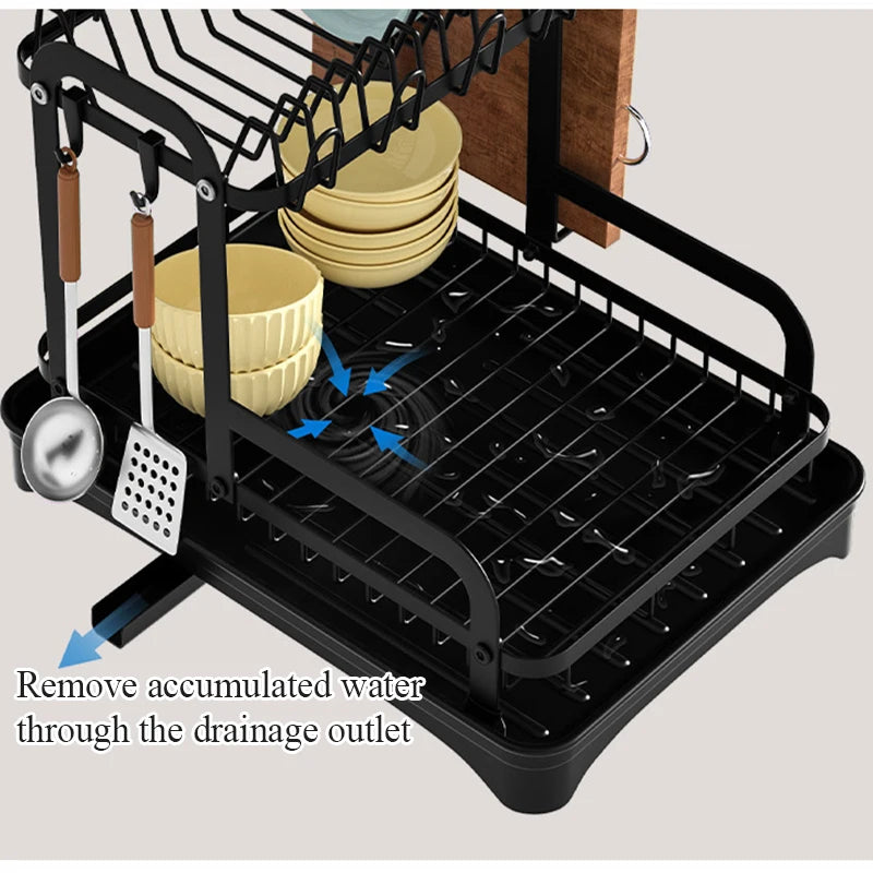 2-Tier Dish & Bowl Drainer Rack by Snagg A Rack