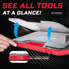 58PCS Impact Screwdriver & Drill Bit Tool Set – Magnetic Bits, Mini Wrench, Socket Drivers, Step Drill & Bit Holders