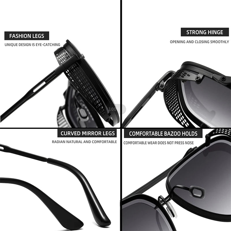Vintage Steampunk Oversized Sunglasses by Snagg A Shades