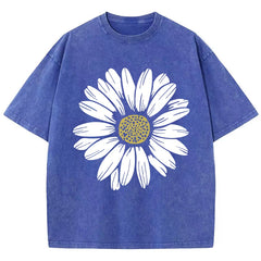 Sunflower Print Womans Streetwear T-Shirt