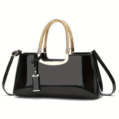 Elegant Ladies’ Glossy PU Leather Evening Purse