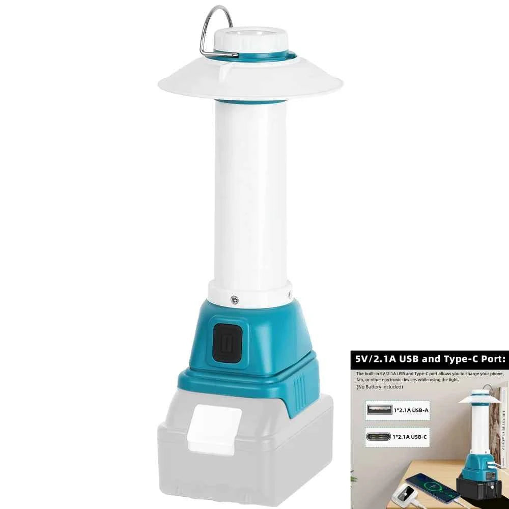 800 lumen LED lantern for Makita 18V batteries – image 1