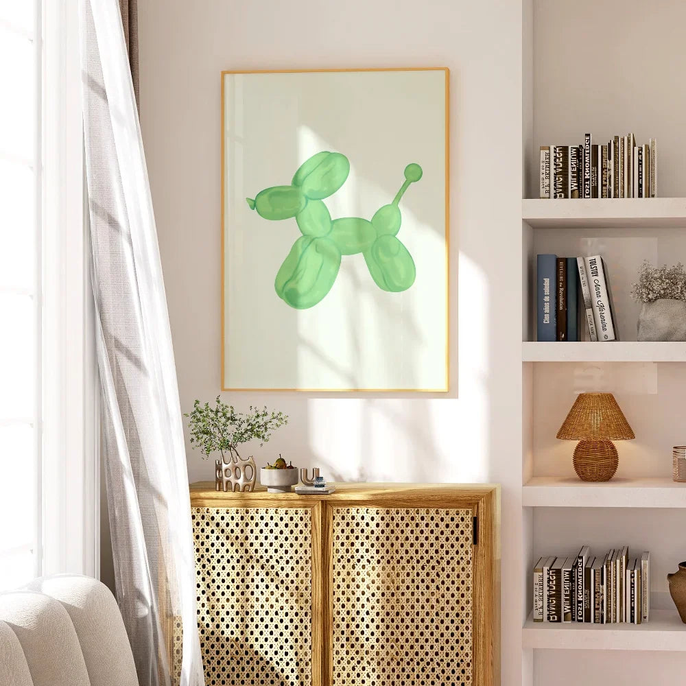 Modern Preppy Balloon Dog Canvas Print by Snagg A Print