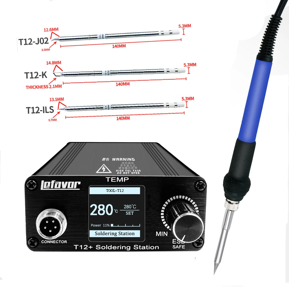 T12 75W Digital Soldering Station with Temperature Control