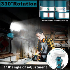 4200LM Cordless LED Work Light for Makita 18V Battery