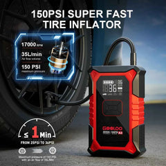 3000A car jump starter with tyre inflator – image 3