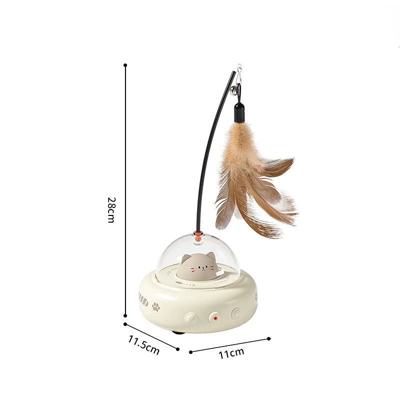 UFO Smart Teaser Cat Toy by Snagg A Toy