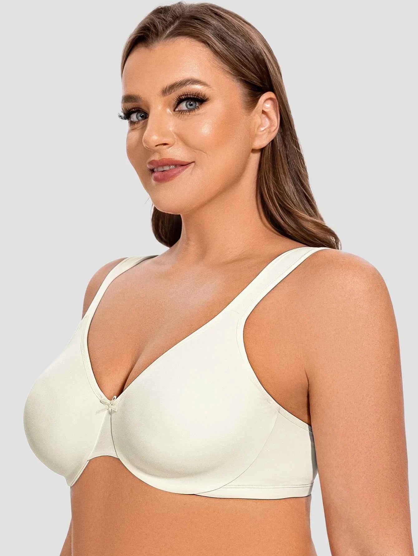 Plus Size Seamless Minimizer Bra | Underwire Unlined Full Coverage Comfortable
