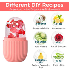 Silicone Ice Cube Facial Roller – Reusable Eye & Face Cooling