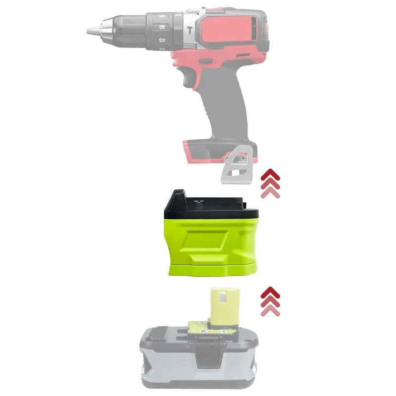 Ryobi 18V battery adapter for Makita, Milwaukee and DeWalt tools – image 11