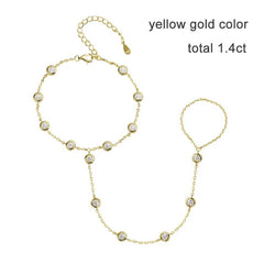 3mm D Color Moissanite Adjustable Tennis Bracelet - SnaggIt