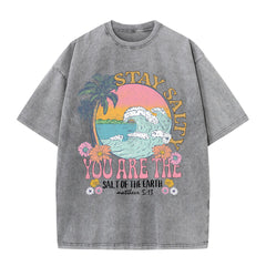 Stay Salty Print Womans Streetwear T-Shirt