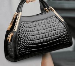 Alligator Patent Leather Crossbody Shoulder Bag - SnaggIt
