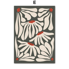 Abstract Flower Market Canvas Print by Snagg A Print