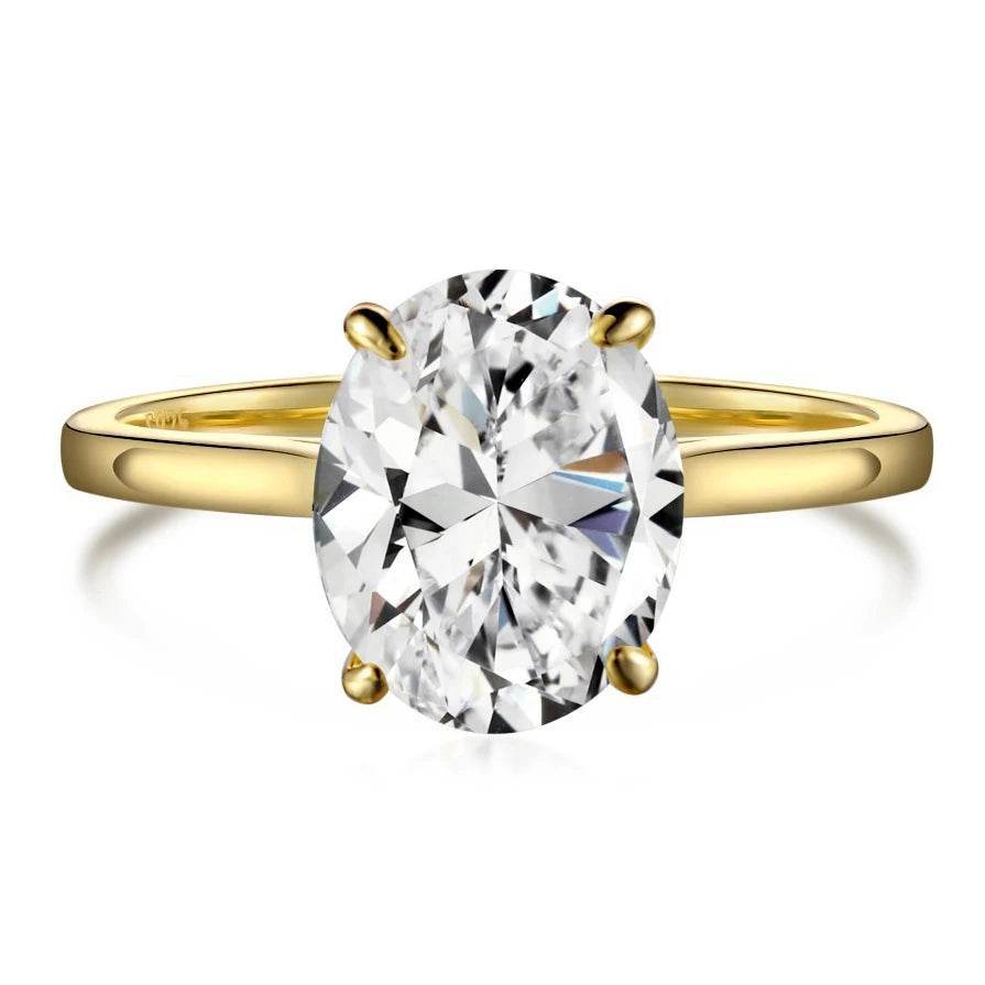 3ct Oval Moissanite Ring - SnaggIt