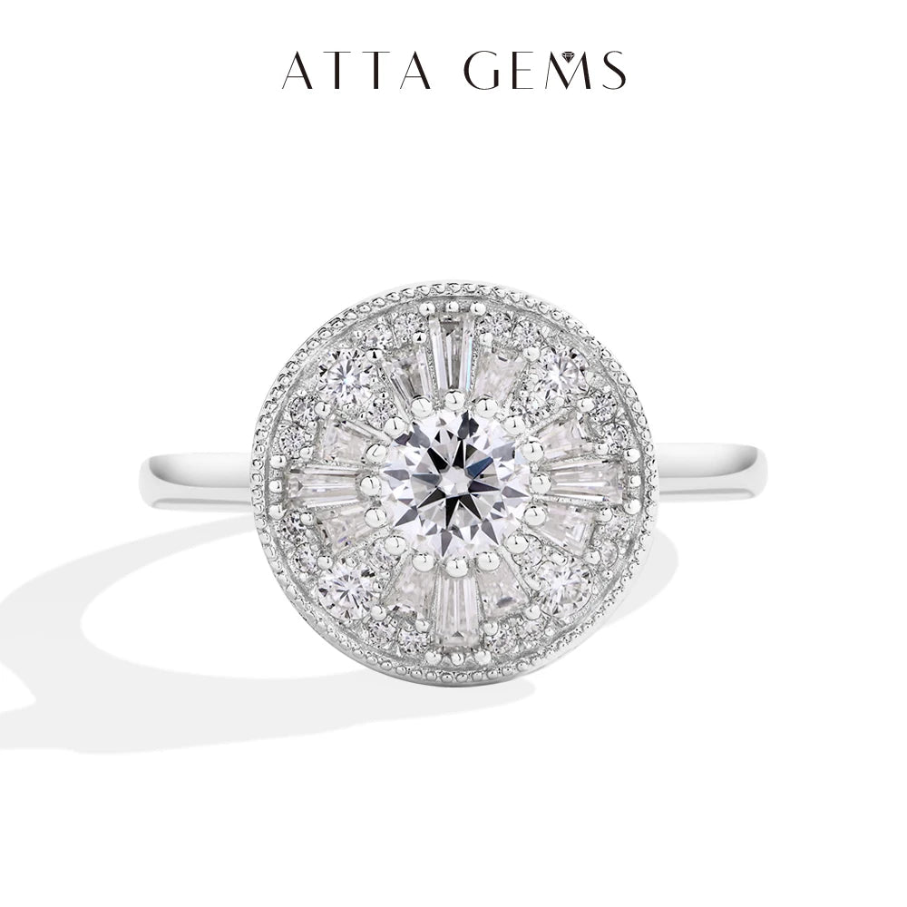 0.5ct Full Moissanite Ring