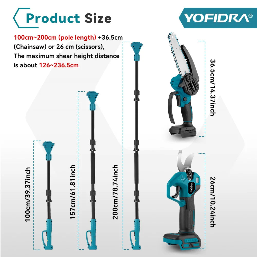 3-in-1 Brushless Telescoping Chainsaw & Pruner Kit